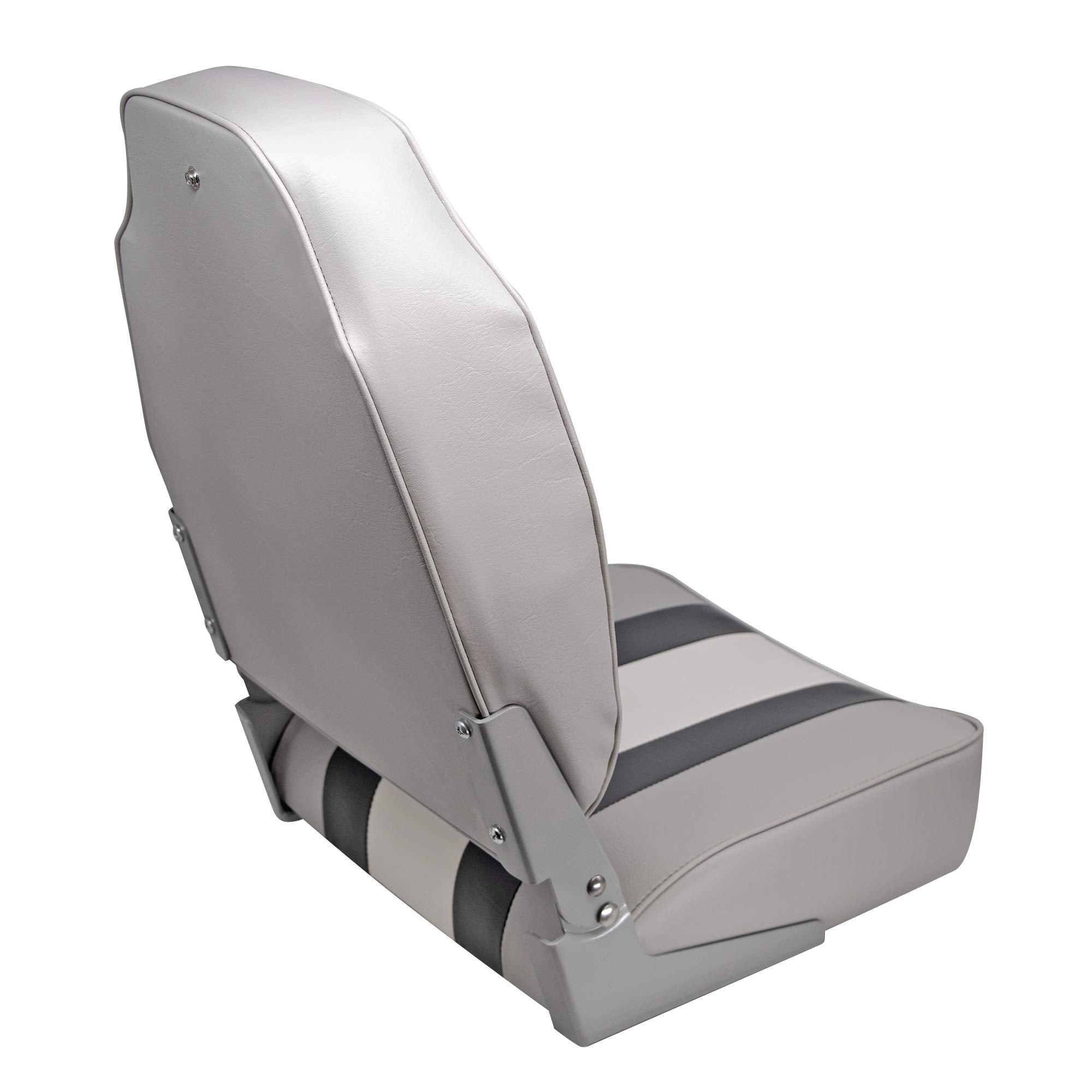 Wise 8Wd1062Ls-975 Classic Stripe High Back Boat Seat, Grey-Charcoal-Navy