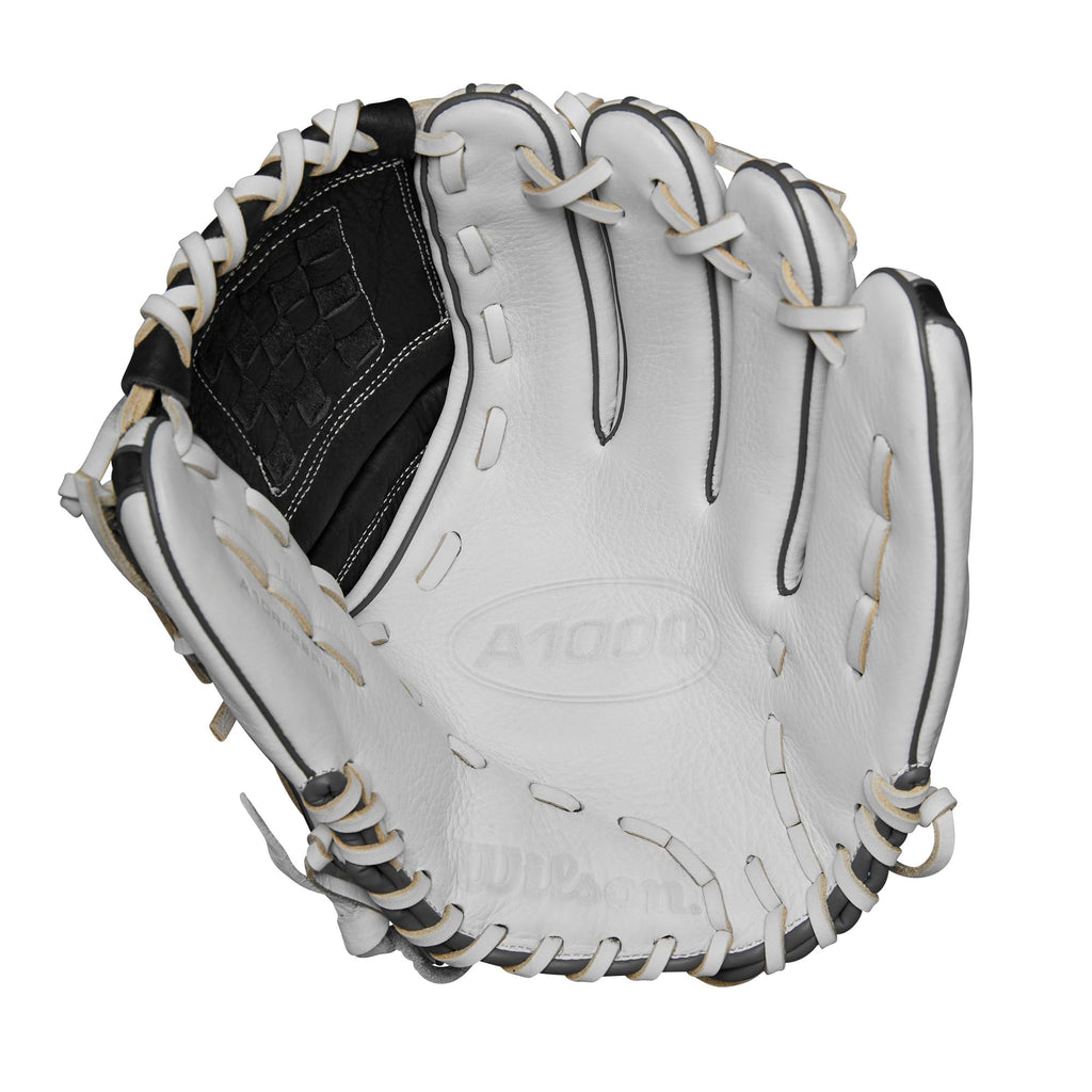 Wilson 2024 A1000 P12 12    Pitchers Fastpitch Softball Glove - White/Grey, Right Hand Throw