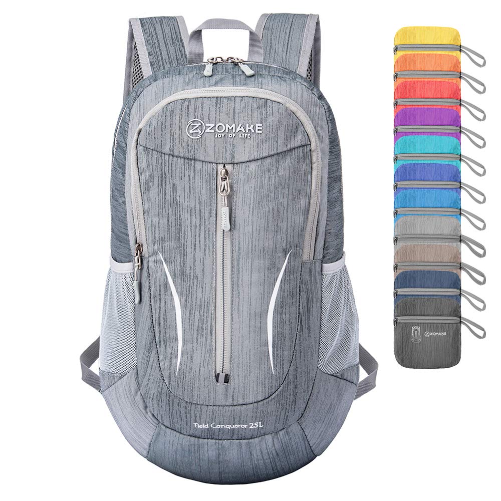 ZOMAKE 25L Ultra Lightweight Packable Backpack, Foldable Hiking Backpacks Water Resistant Small Folding Daypack for Travel(Mediu