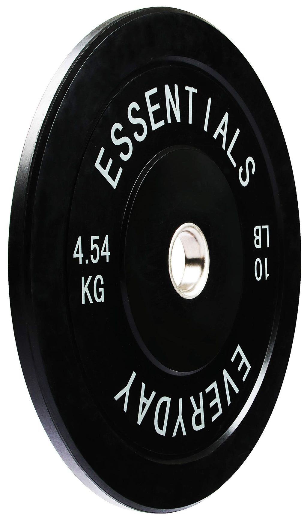 Fitvids Color Coded Olympic Bumper Plate Weight Plate W Steel Hub, Single, Black (Newee)