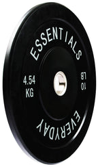 Fitvids Color Coded Olympic Bumper Plate Weight Plate W Steel Hub, Single, Black (Newee)