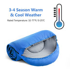 Orthomtex Sleeping Bags For Adults,Kids & Girls-Warm & Cold Weather Lightweight Waterproof Sleeping Bag Backpack,Great For 3-4 S