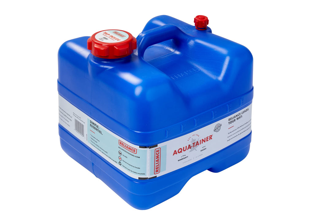 Reliance Products Aqua-Tainer 4 Gallon Rigid Water Container, Blue, 11.3' X 11.0 Inch X 10.8 Inch