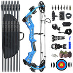 Pandarus Compound Bow Set 15-45Lbs For Pull Beginner And Teens Right Handed Adjustable 18-29 Draw Length, 320 Fps Speed, Hunting