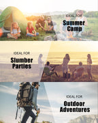 Sleeping Bag For Kids Adults Boys Girls Youth, Cold&Warm Weather, Backpacking Ultralight Lightweight Compact Waterproof For Camp