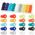 Juexica Running Bib Clips Race Number Buckle Fixing System Triathlon Race Bib Holder Marathon Fastener Holder for Field Event(Mi