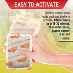 Large Hand & Body Warmers (45 Count) - Up To 18 Hours Of Heat, Super Long Lasting - Easy, All Natural - Air Activated, For Body,