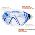 Snorkel Mask Snorkeling Set For Adults And Youth, Diving Mask And Full Dry Snorkel Swim Googles Is Suitable For Snorkeling, Dive