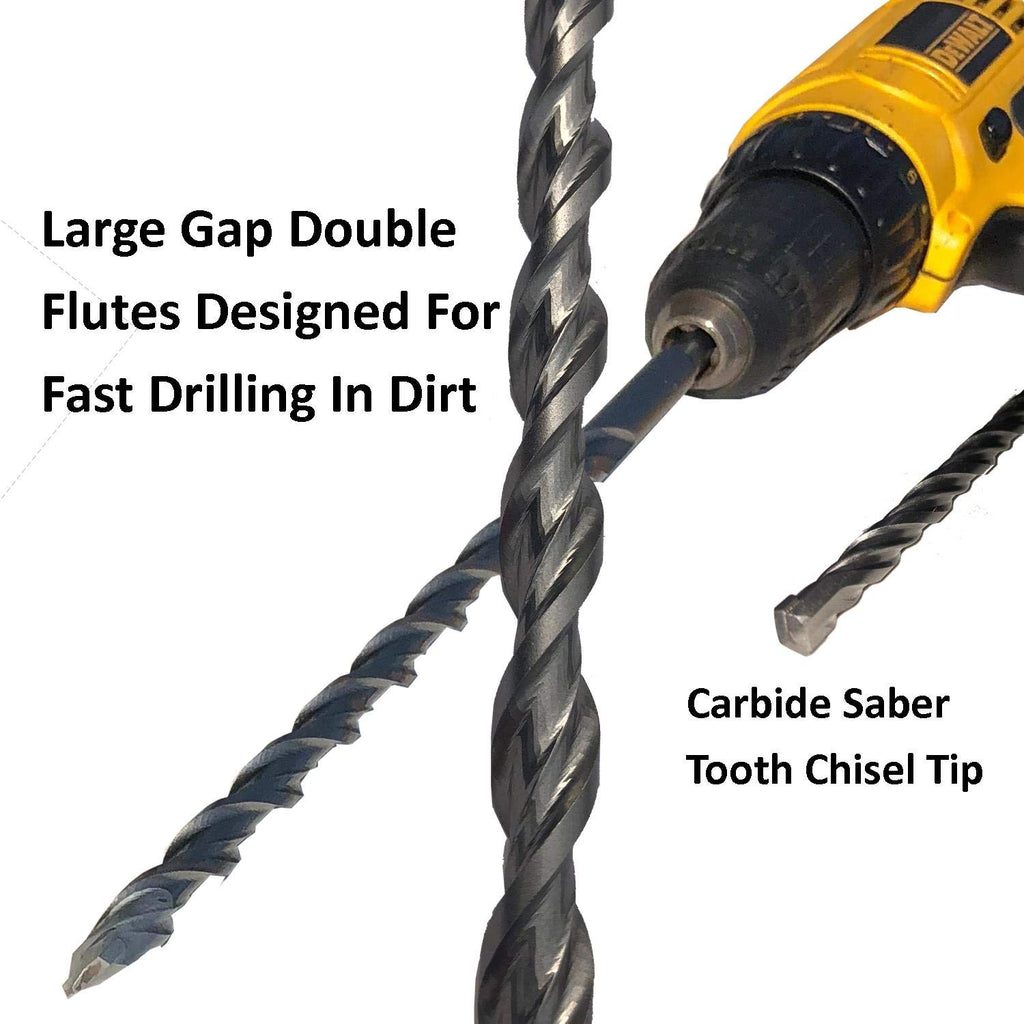Keyfit Tools Anchorbit Pilot Hole Driver For Screw In Tent Stakes & Ground Anchors Rebar Steel J Hook Designed For Tough Soils H