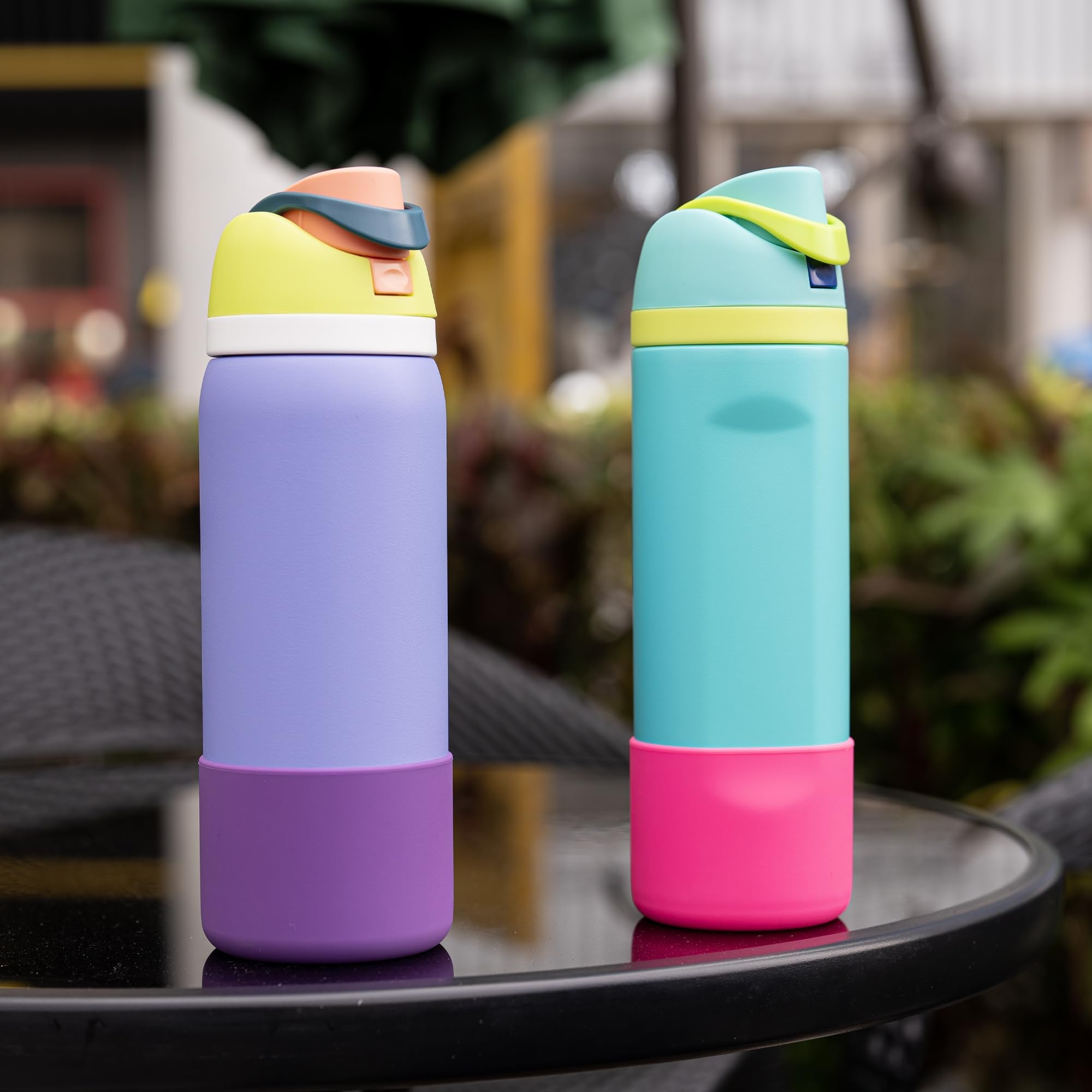 Diumepo Silicone Water Bottle Boot for Owala 32 oz, Anti-Slip Protective Sleeve for Twist, FreeSip & Flip Stainless Steel Bottle