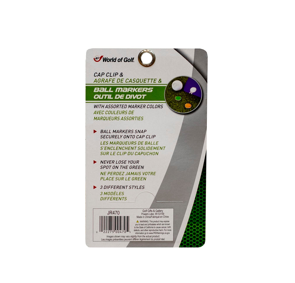 Jef World Of Golf Gifts And Gallery, Inc. Cap Clip And Ball Markers