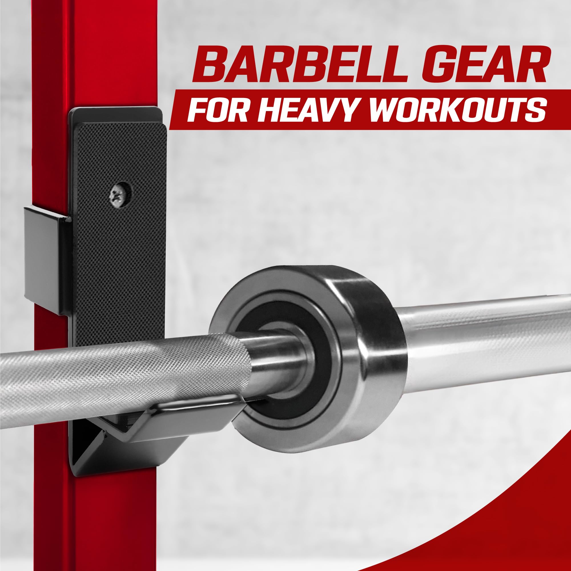 Yes4All Power Rack Attachment - J-Hook Barbell Fit 2X2 Or J-Hook Barbell Fit 3X3 In Square Tube