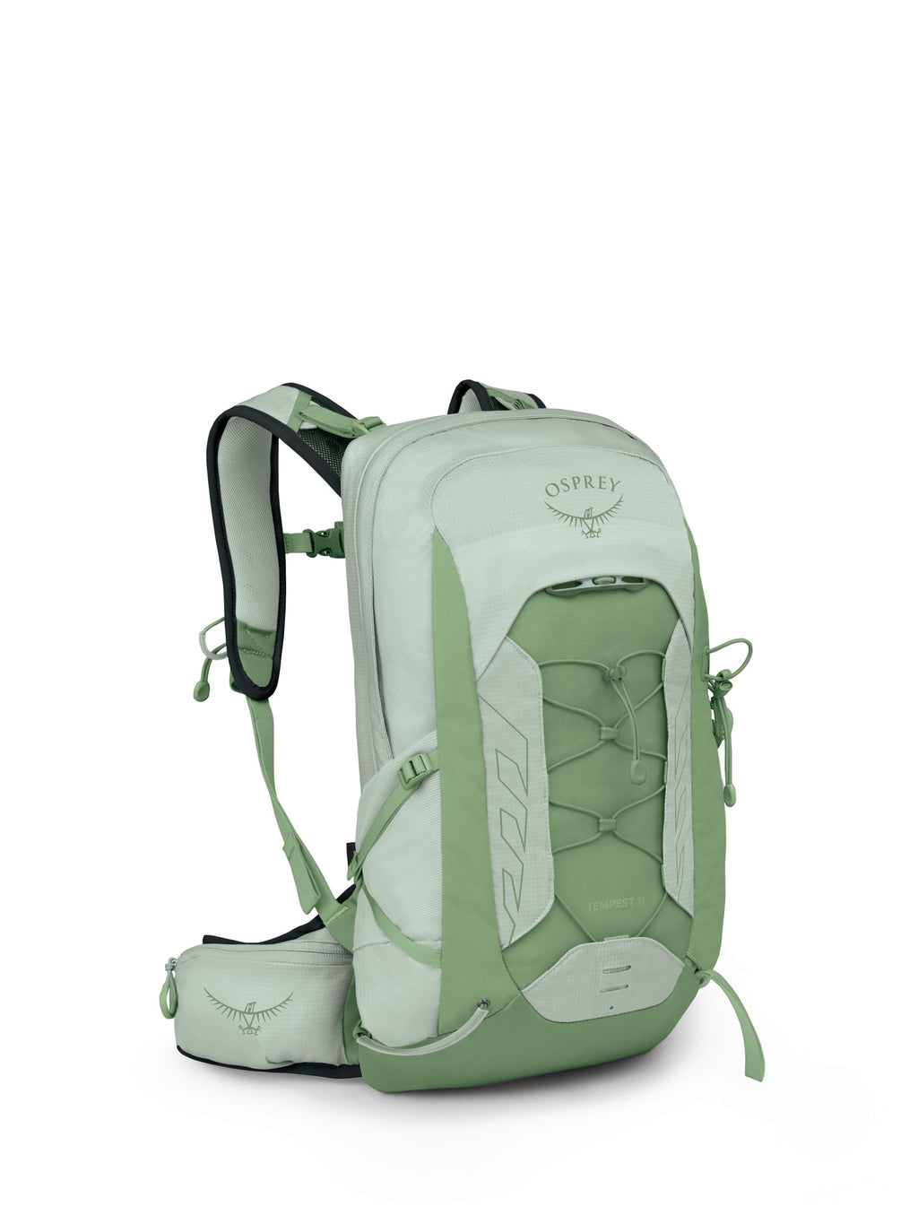 Osprey Tempest 11L Womens Lightweight Hiking Backpack - Small Daypack for Travel & Camping, Frosty Mint Green/Botanica