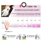 Amy Sport Golf Gloves Women Left Hand With Ball Marker Usa Flag Leather 2 Pack For Right Handed Golfer All Weather Grip Soft Com