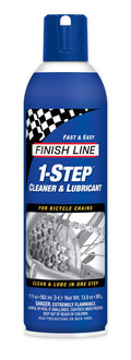 Finish Line 1-Step Bicycle Chain Cleaner And Lubricant, 17-Ounce Aerosol Spray