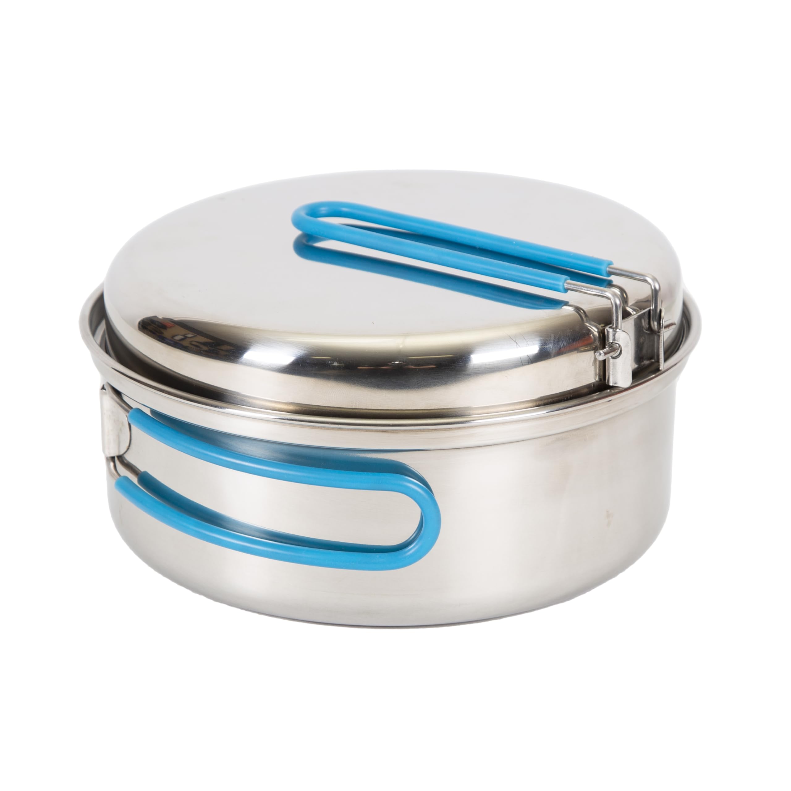 Stansport One Person Stainless Steel Cook Set, Silver, One Size