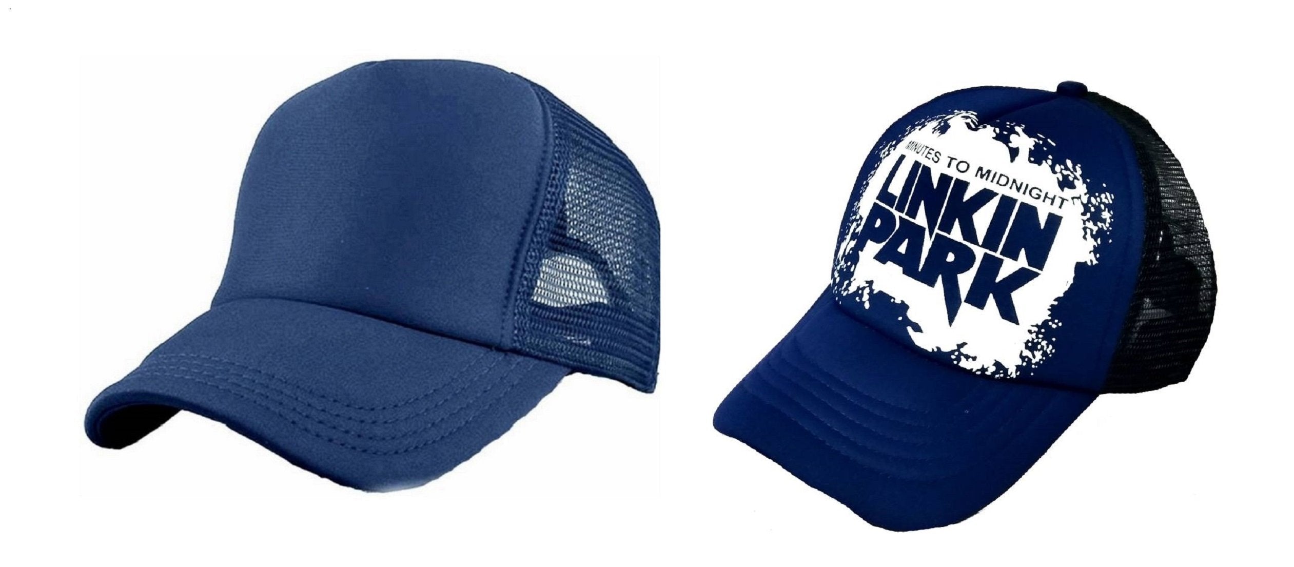Michelangelo Blue Linkin Park Mesh Cap And Navy Half Net Unisex Cap Combo
