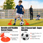 Kids Soccer Goals For Backyard Set, 1 Pack Of Portable Pop Up Soccer Nets With Soccer Ball, Toddler Outdoor Sports Games (6Ftx4F