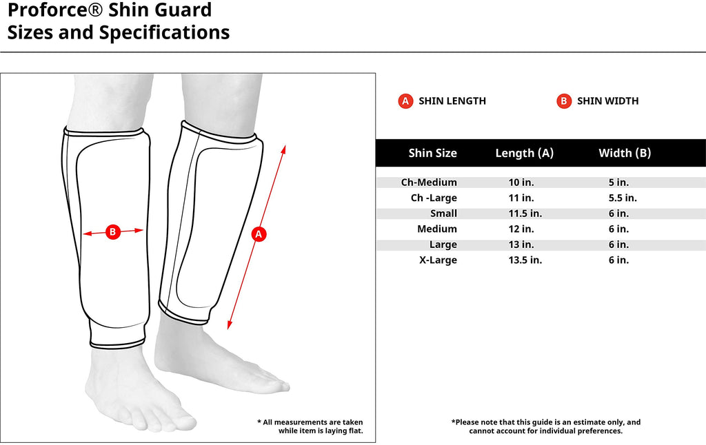 Proforce Shin Guards - White - Large