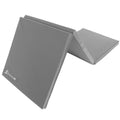 Prosourcefit Tri-Fold Folding Thick Exercise Mat 6Ax2A With Carrying Handles For Mma, Gymnastics Core Workouts, Grey