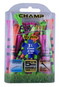 Champ 86513 Zarma Flytee My Hite 3-1/4 25 Count Citrus Mix with Black Stripes Golf Tees