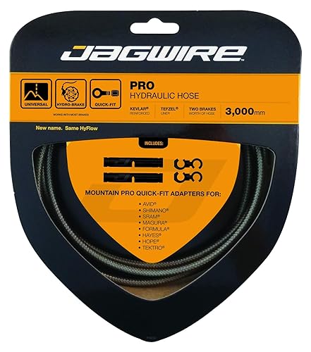 Jagwire - Pro Hydraulic Disc Brake Hose Kit | For Road, Gravel, Mtn Bikes | Requires Pro Quick Fit Kit Quick-Fit Kit | 3000 Mm |