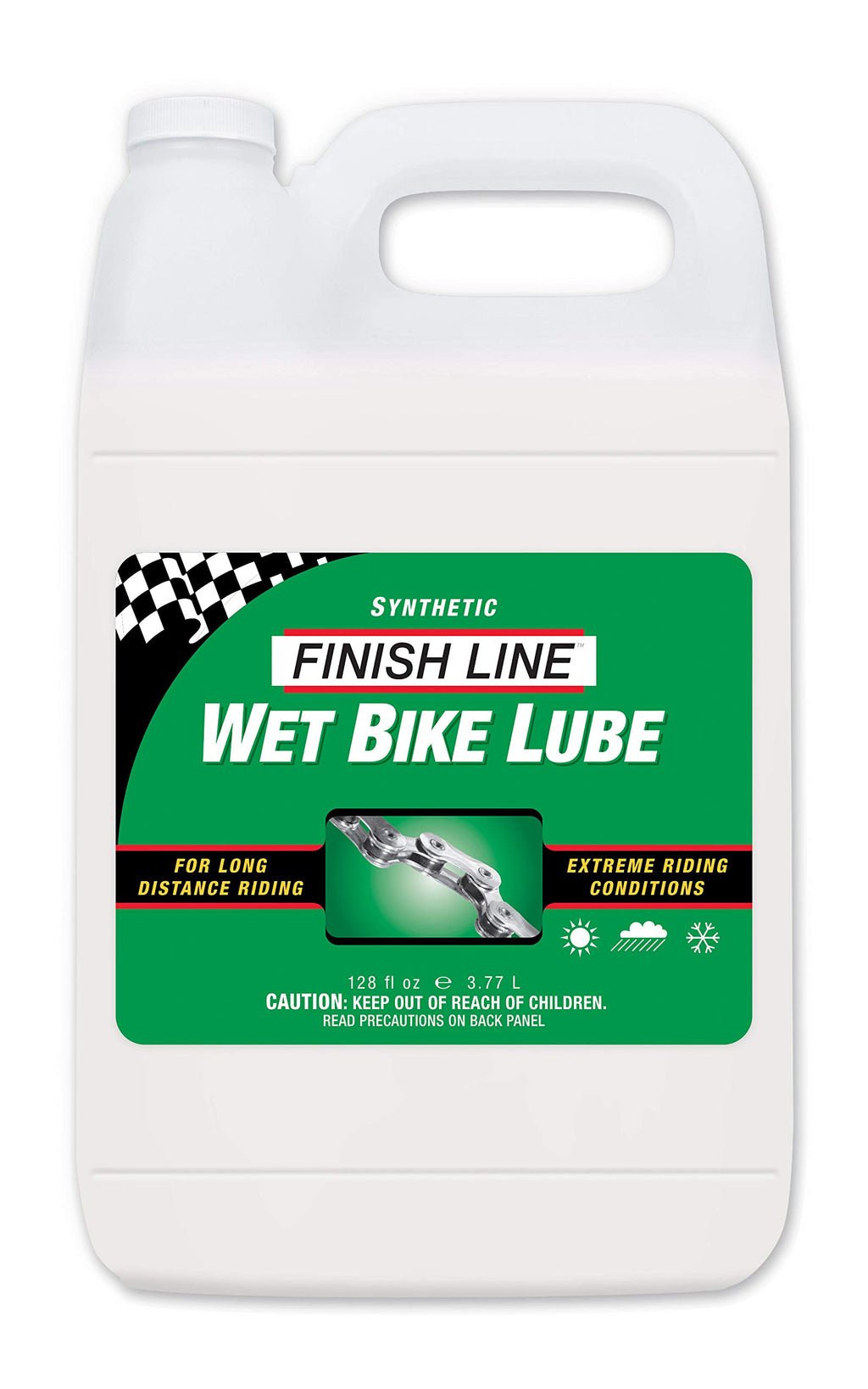 Finish Line Wet Bicycle Chain Lube 1 Gallon Jug