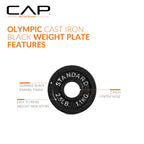 CAP Barbell 2-Inch Olympic Grip Plate, 25-Pounds
