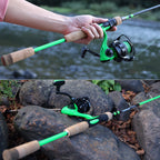 One Bass Gt Spinning & Casting Reel And 2-Piece Fishing Rod Combo, Durable Graphite Rod, Ultra Light Fishing Reel For Anglers An