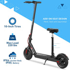 Hiboy 430W Peak Motor Electric Scooter, 10 Tires,17 Miles Range, 19 MPH Speed, Dual Brake System, Electric Scooter Adults Commut