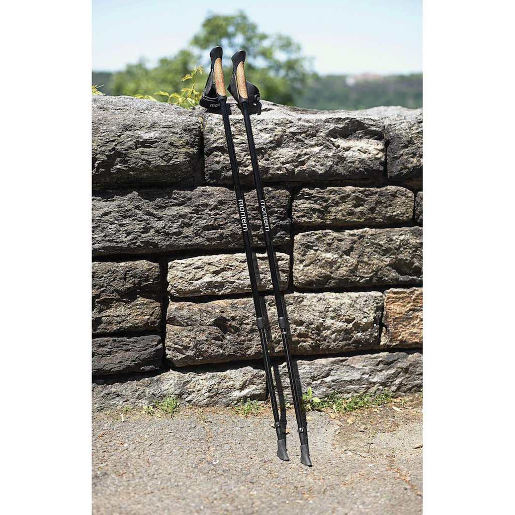 Montem Nordic Walking/Fitness/Hiking/Trekking Poles (Black)