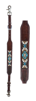 Challenger Western Tack Floral Tooled Leather Wither Breast Collar Strap 10507