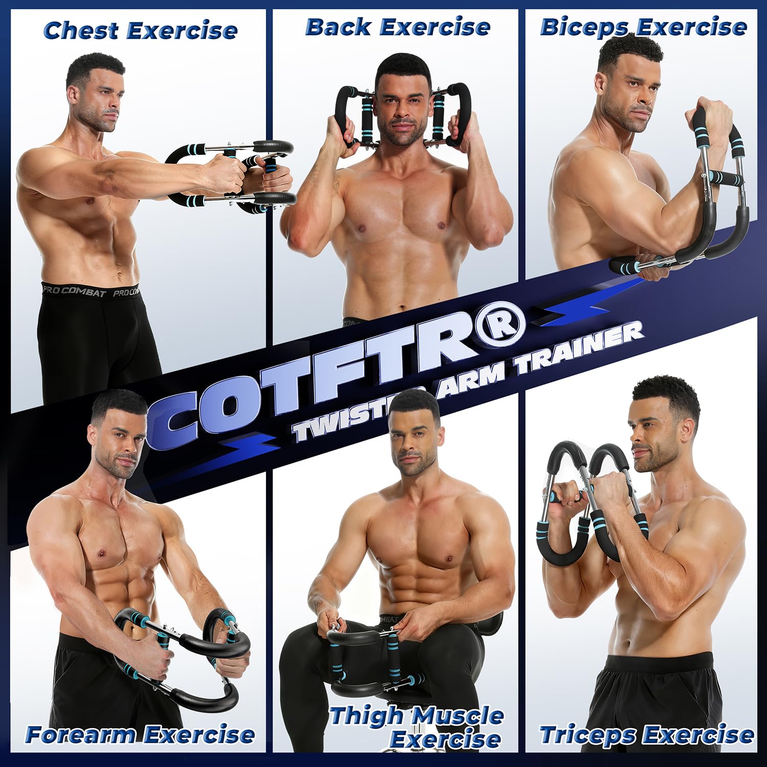 Twister Arm Trainer, Adjustable Chest Workout Equipment for Men & Women, Home Gym Strength Trainer, Muscle Builder & Strength Tr