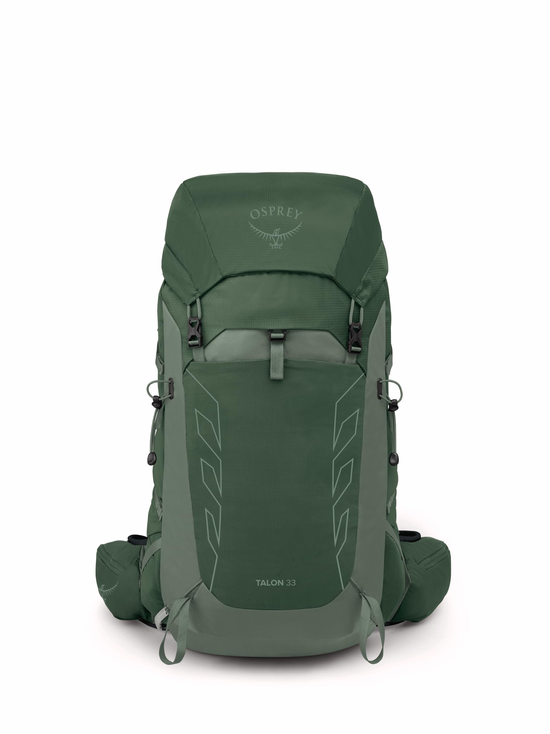 Osprey Talon 33L Mens Lightweight Hiking Backpack - Daypack for Travel & Camping, Green Canopy/Pine Leaf, Extended Fit