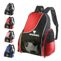 Vizari Solano Soccer Backpack With Ball Compartment and Vented Ball Pocket and Mesh Side Cargo Pockets for Adults and Teens