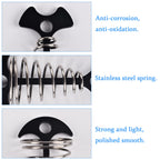 Deck Anchor Pegs,6Pcs Aluminium Alloy Fishbone Tent Stakes Pegs With Carabiners Clips,Windproof Deck Plank Board Tent Pegs Cord