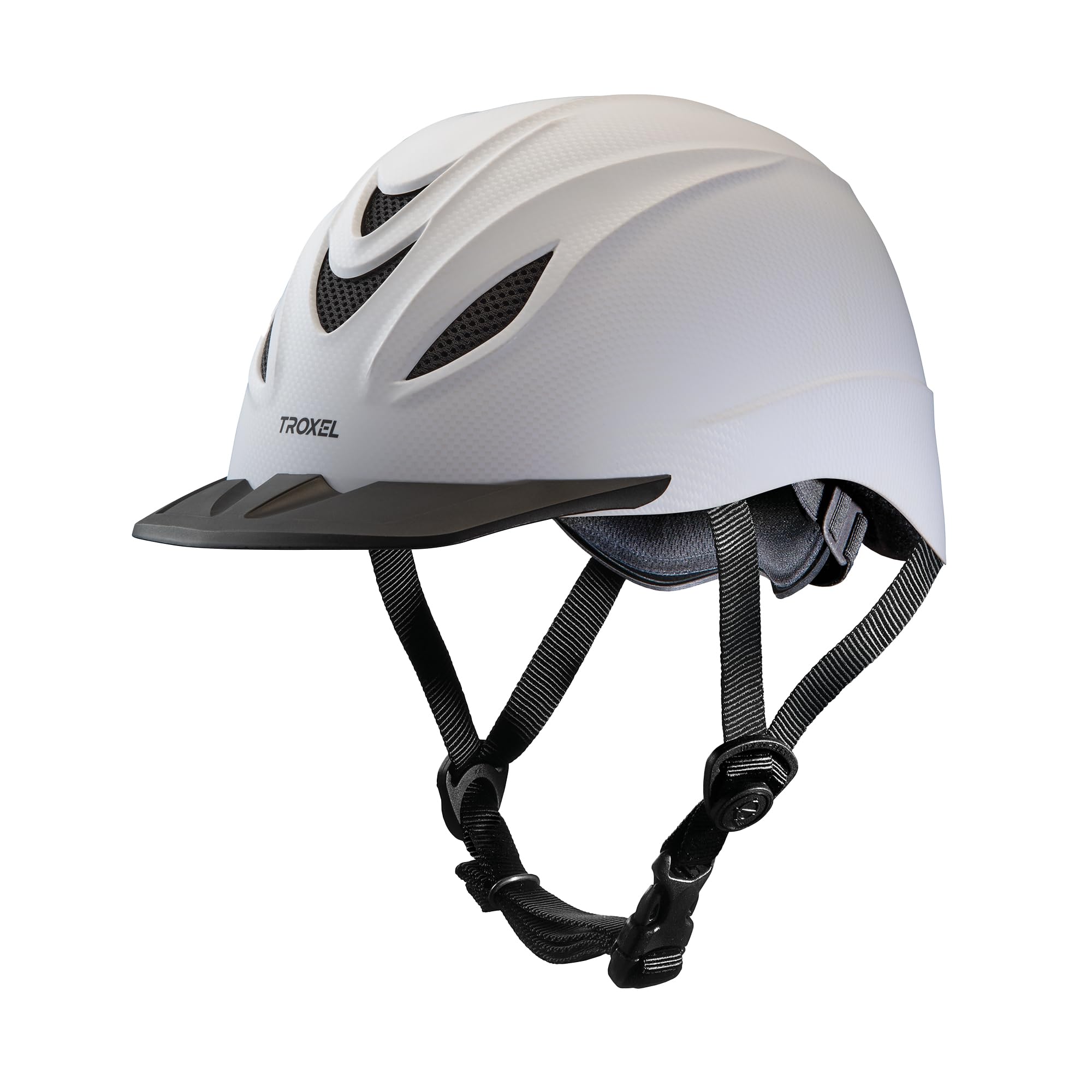 Troxel Intrepid Saddle Horse Riding Helmet, Low-Profile Adjustable Design, Safety Horseback Riding Gear, Medium (7-7-1/4), White