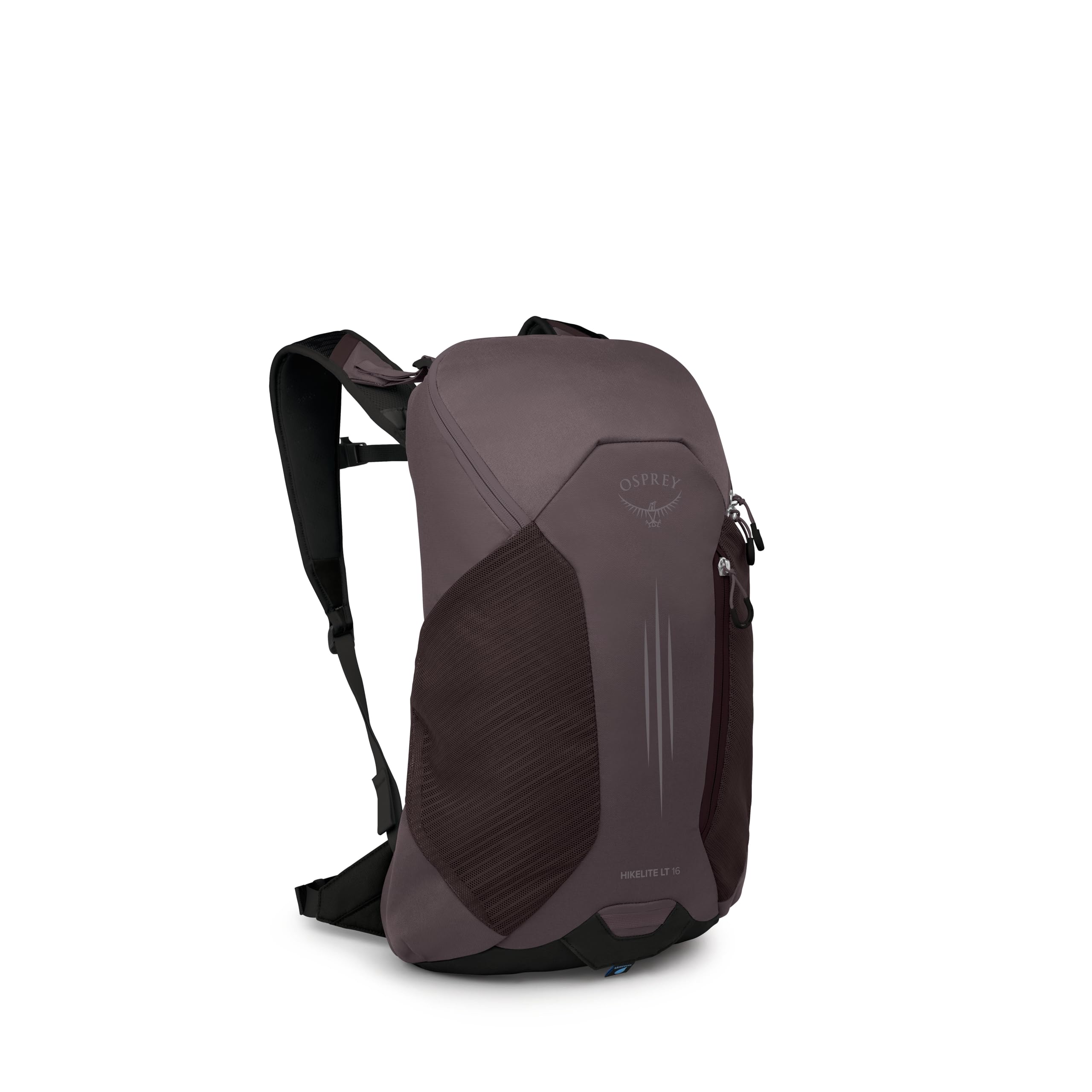 Osprey Hikelite LT 16L Hiking Backpack - Lightweight Travel Daypack with Rain Cover for Men and Women, Graphite Purple
