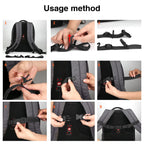 Ikerall 2 Pcs Adjustable Backpack Sternum Straps Chest Belt Hardness Strap With Anti-Slip Fixed Clips For Camping Hiking (Brown)