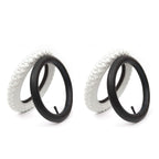 (2 Sets) 12    X 2.125 Kids Bike Replacement White Tires And Tubes - Compatible With Most 12   -12.5    Kids Bikes Like Royalbab