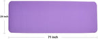 Fitvids All Purpose 1/2-Inch Extra Thick High Density Anti-Tear Exercise Yoga Mat And Knee Pad With Carrying Strap, Purple