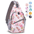 ZOMAKE Sling Bag,Small Crossbody Sling Backpack,Water Resistant Shoulder Daypack for Travel,Anti Thief Chest Bag for Hiking(Cosm