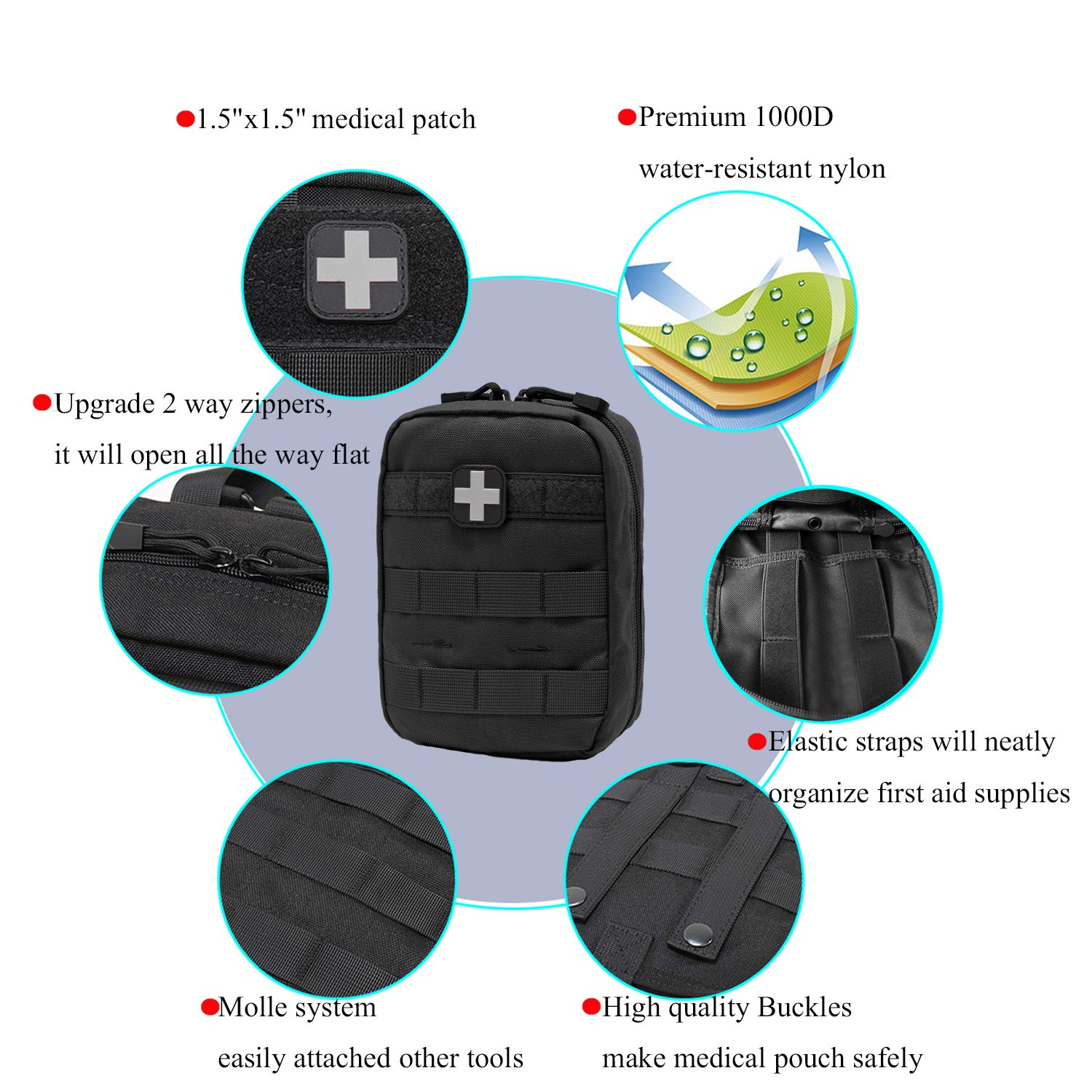 Emt Pouch Molle Ifak Pouch Tactical Molle Medical First Aid Kit Utility Pouch Carlebben
