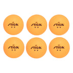 Stiga 6 Pack Orange 2 Star Table Tennis Balls - 40Mm Ittf Regulation Size And Weight Ping Pong Balls