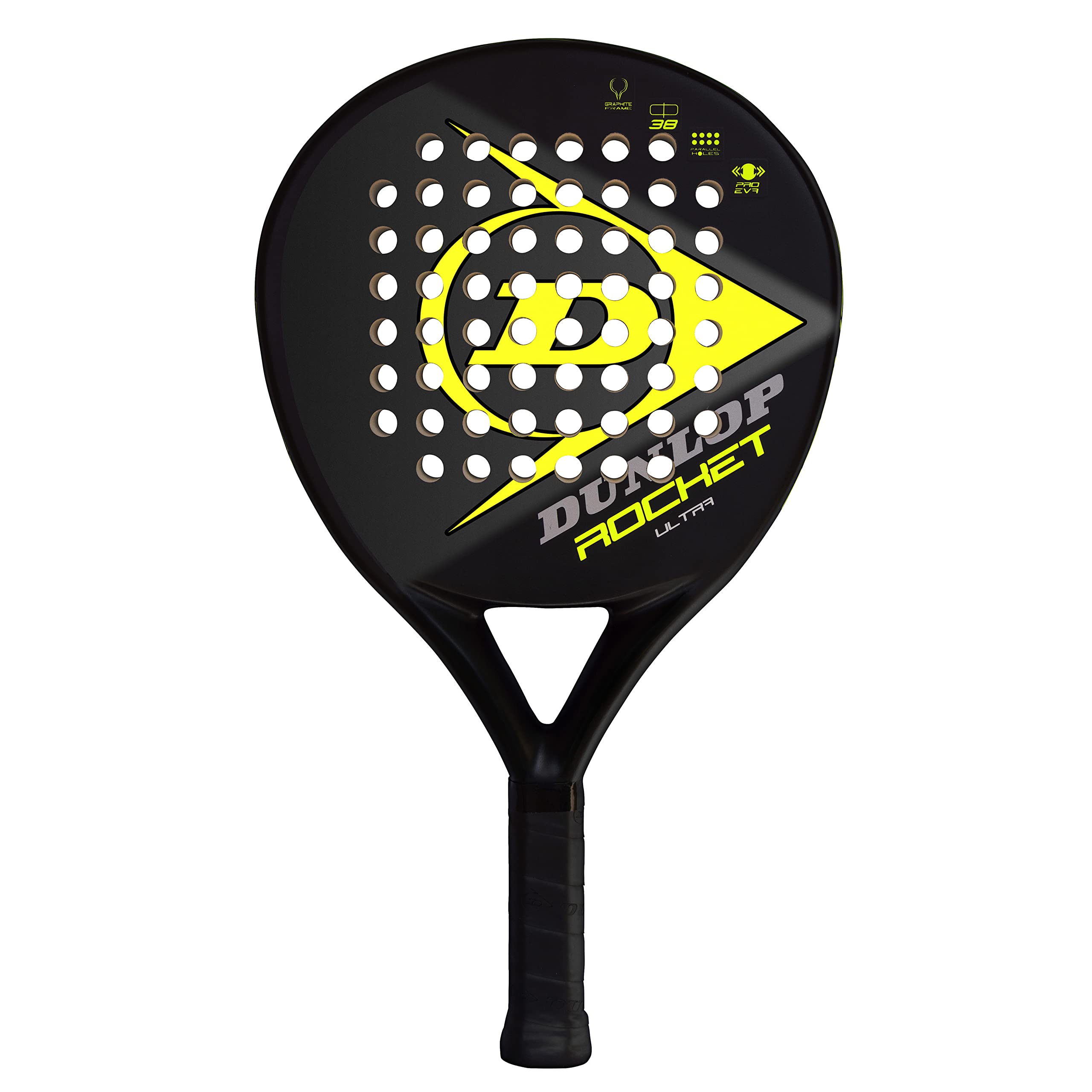 Dunlop Sports Rocket Ultra Padel Racket, Blackyellow