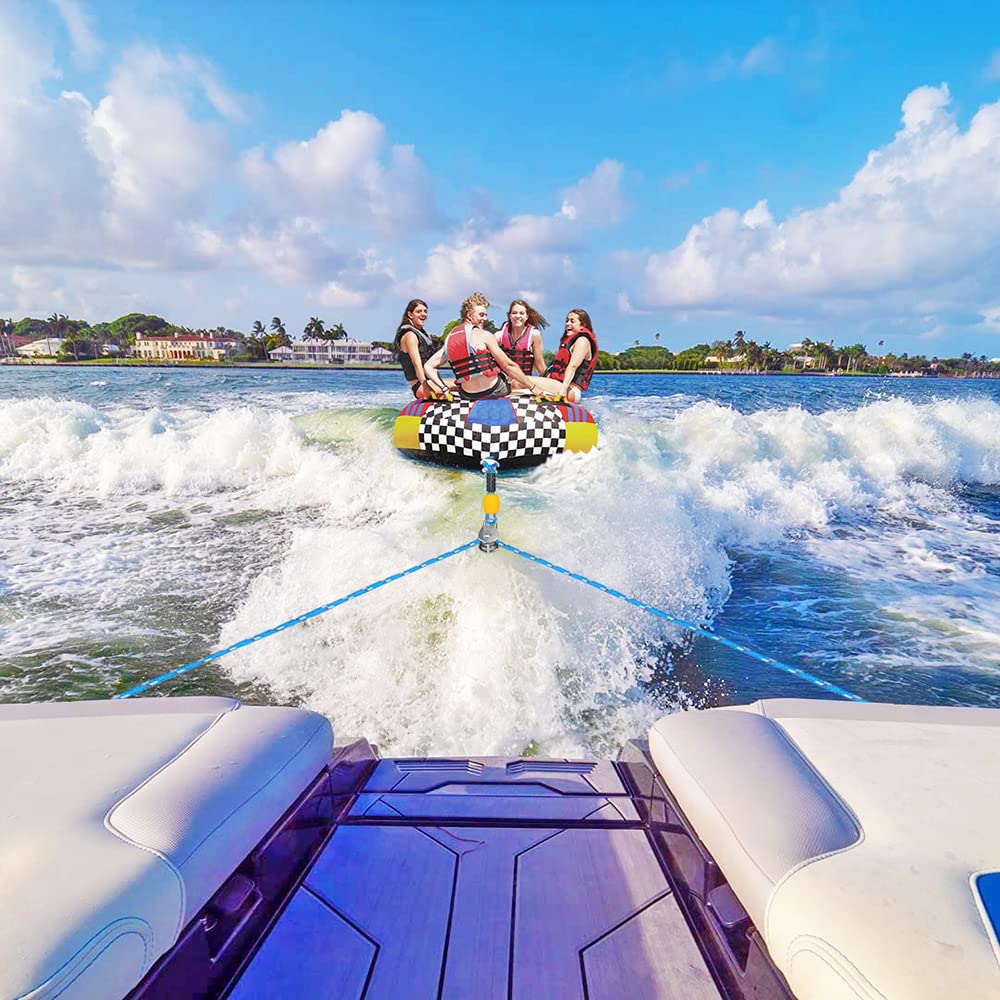 Benelabel Boat Tow Harness With Stainless Steel Pulley And Quick Connector For Water Sports - Self Centering And Floating Design