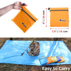 Azarxis Tent Tarp Waterproof Camping Tarpaulin Groundsheet Footprint For Hiking Backpacking (L, Orange)