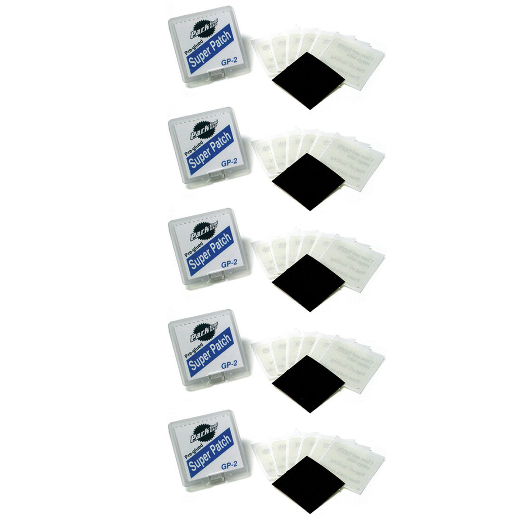 Park Tool Gp-2 Pre-Glued Super Patch Puncture Repair Kits (Pack Of 5)
