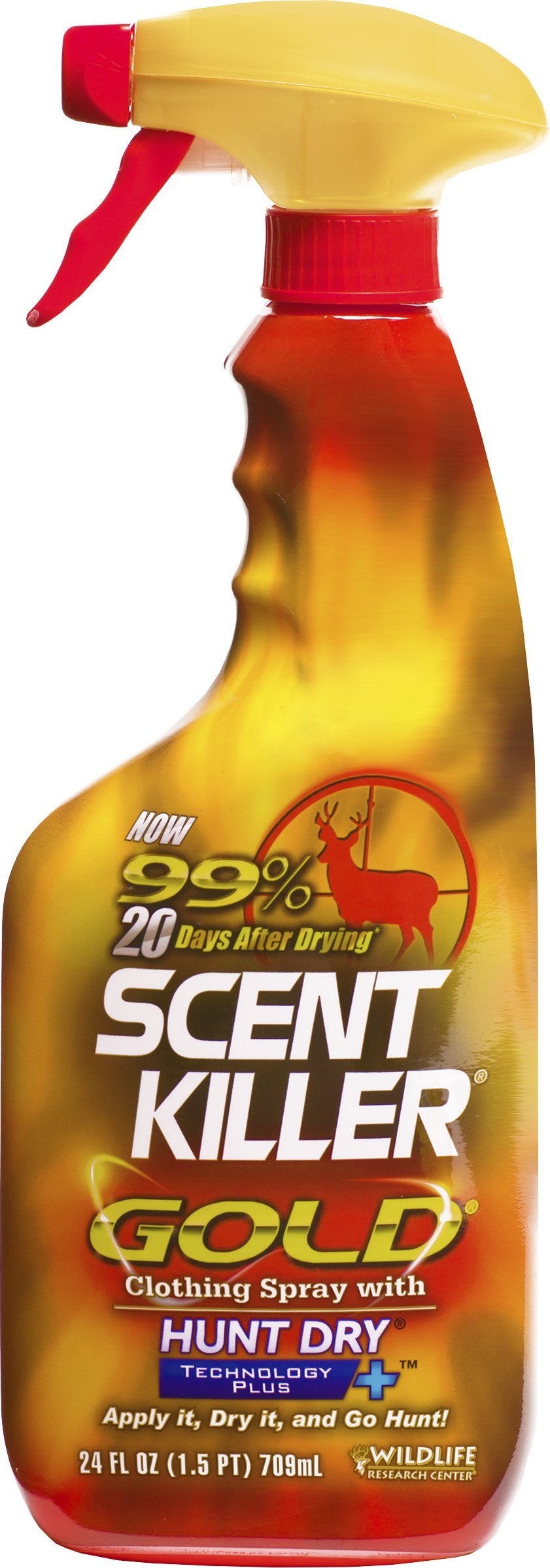 Wildlife Research Center Scent Killer Gold - Hunting Scent Eliminator with Hunt Dry Technology - Odor Prevention & Maximum Perfo