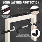 Topoko Upgrade Pull Up Bar For Doorway, Max Capacity 440 Lbs Chin Up Bar, No Screws Portable Upper Body Fitness Workout Bar, Str